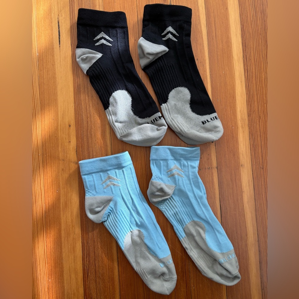 NWOT Black and Blue Performance Socks